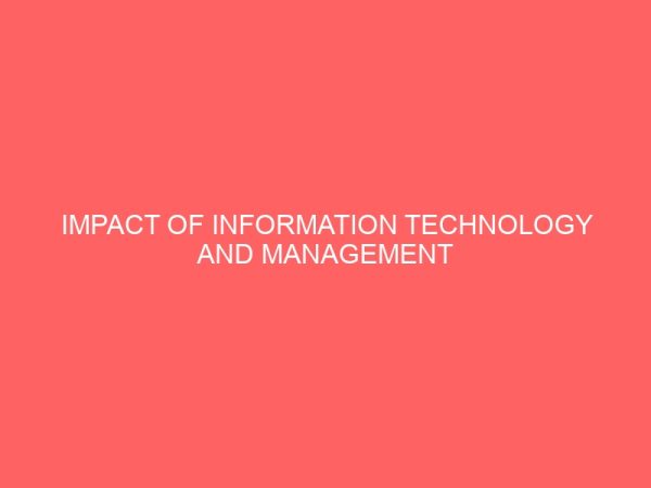 impact of information technology and management on the nigeria economy 30340