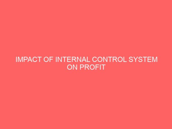 impact of internal control system on profit performance of commercial banks 18917