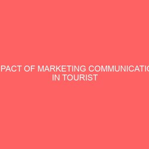 impact of marketing communication in tourist destination a case study of kogi state 31680