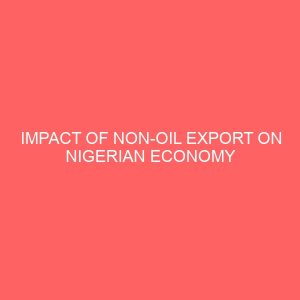 impact of non oil export on nigerian economy 1986 2010 29928