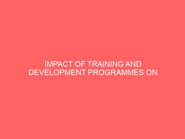 impact of training and development programmes on a secretarys productivity 40824