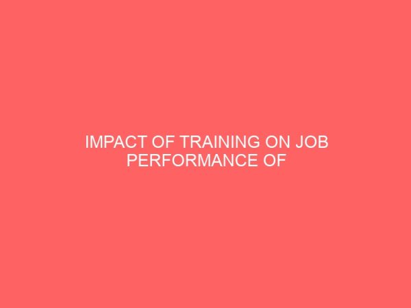 impact of training on job performance of secretaries in organizationscase study of skye bank eruwa oyo state 13904