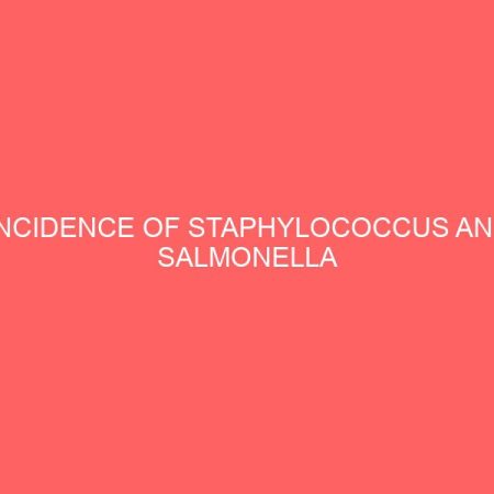 incidence of staphylococcus and salmonella species in kunuaya retailed in yenagoa 41360
