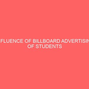 influence of billboard advertising of students electioneering campaign 36883