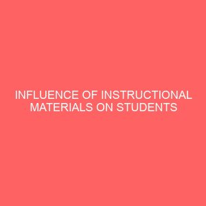 influence of instructional materials on students performance in english language 13033