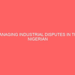 managing industrial disputes in the nigerian university system 27303