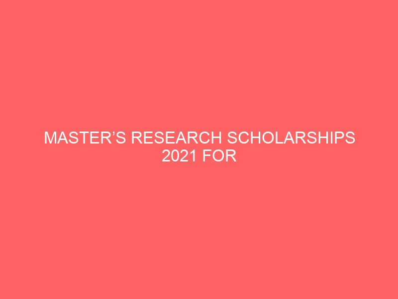 masters research scholarships 2021 for international students at victoria university in australia 37283