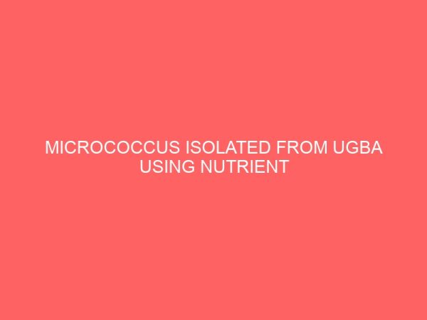 micrococcus isolated from ugba using nutrient broth 35542