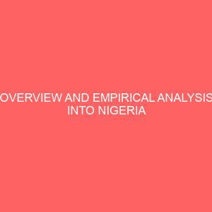 overview and empirical analysis into nigeria investment and its determinants 1977 2013 29787
