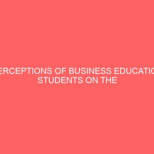 perceptions of business education students on the relevance of entrepreneurship education 27960