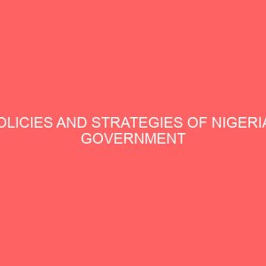 policies and strategies of nigerian government towards foreign direct investments fdi 27601