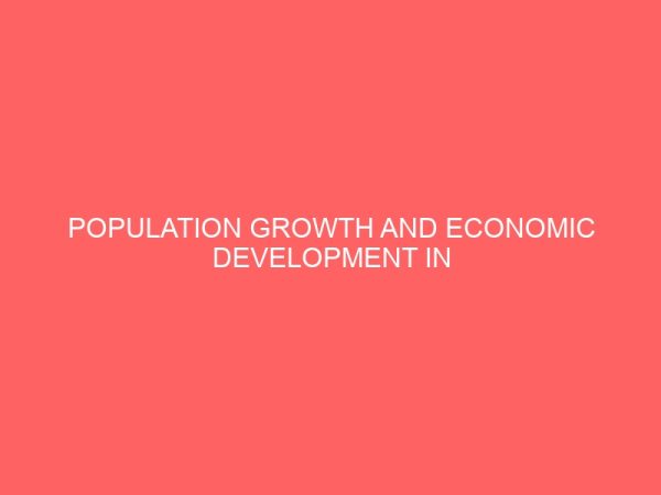 population growth and economic development in nigeria 1981 2011 13004