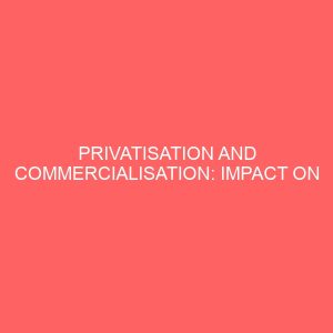 privatisation and commercialisation impact on nigeria economy 25865
