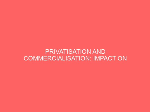 privatisation and commercialisation impact on nigeria economy 25865