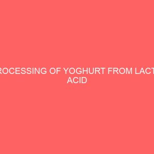 processing of yoghurt from lactic acid fermentation 35607