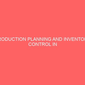 production planning and inventory control in hospitality industry 31792