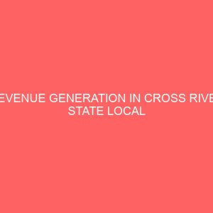 revenue generation in cross river state local government 35909