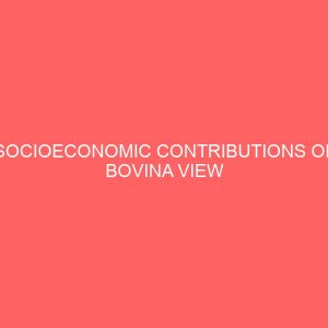 socioeconomic contributions of bovina view hospitality industry to tourism development in kwara state 31658
