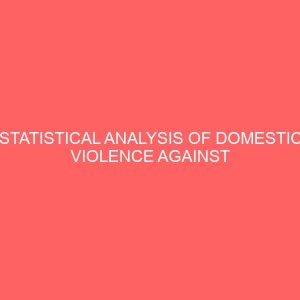statistical analysis of domestic violence against women 42051