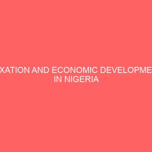 taxation and economic development in nigeria 18074
