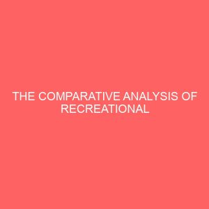 the comparative analysis of recreational facilities for housing estates 37992