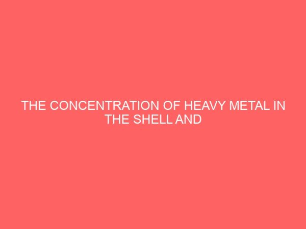 the concentration of heavy metal in the shell and flesh of giant land snail 106497