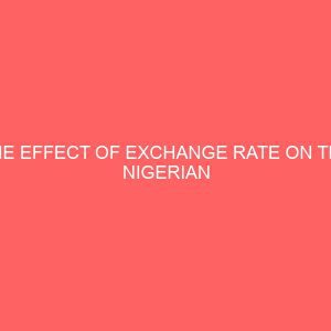 the effect of exchange rate on the nigerian balance of payments 1970 2010 29920