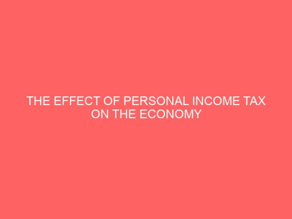 the effect of personal income tax on the economy of nigeria 106217