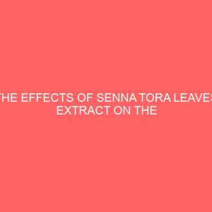 the effects of senna tora leaves extract on the blood glucose levels of the diabetic albino rats 27231