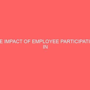 the impact of employee participation in decision making and organizational productivity 2 27737