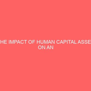 the impact of human capital asset on an organization growth 36535