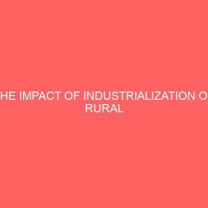 the impact of industrialization on rural development 35832