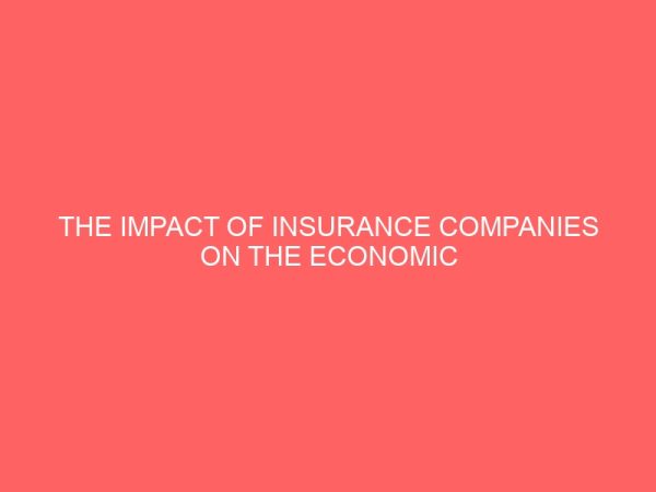 the impact of insurance companies on the economic development of nigeria 39504