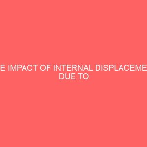 the impact of internal displacement due to insurgency on women and children in nigeria a case study of borno state 106872