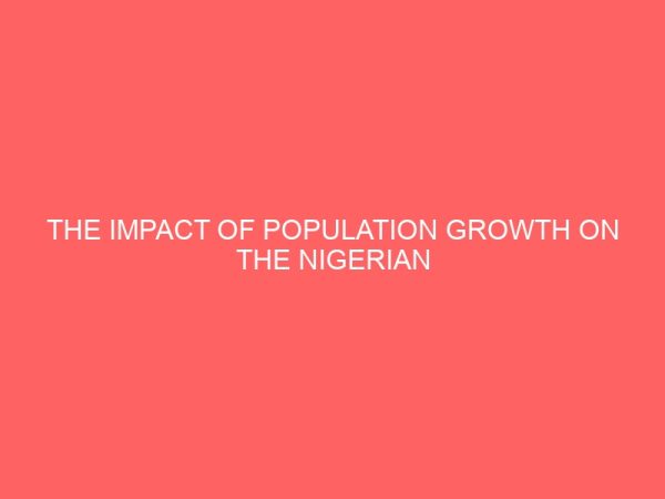 the impact of population growth on the nigerian economy 1980 2010 13006