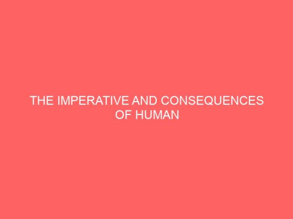 the imperative and consequences of human resources management in an organization 36519