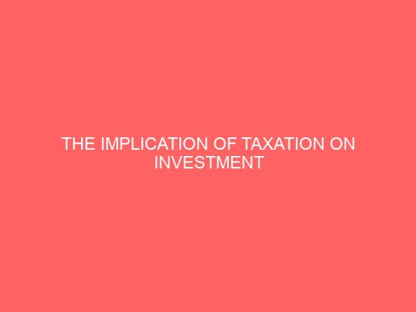 the implication of taxation on investment decision making 25879