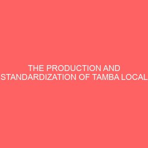 the production and standardization of tamba local dish with vegetable soup 31898