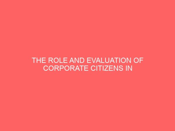 the role and evaluation of corporate citizens in national development 27409