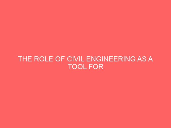 the role of civil engineering as a tool for entrepreneurship development in nigeria 13290