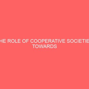 the role of cooperative societies towards development of rural areas 39634