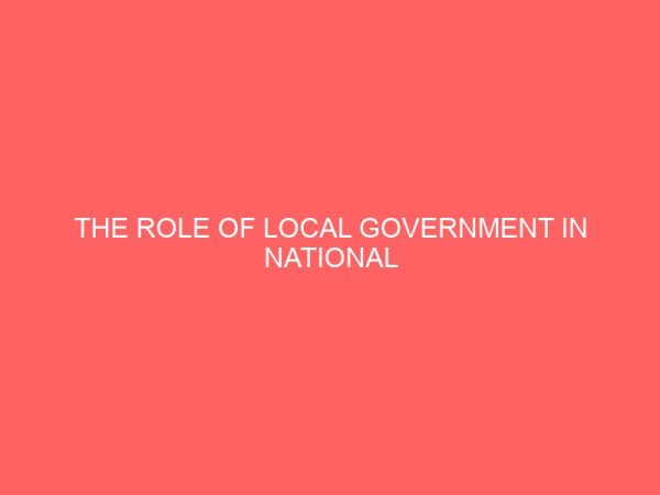the role of local government in national development 35916