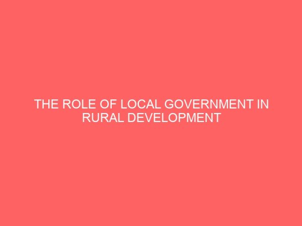 the role of local government in rural development 35815