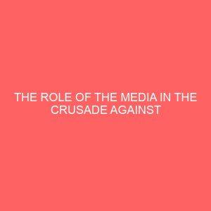 the role of the media in the crusade against global terrorism 42235