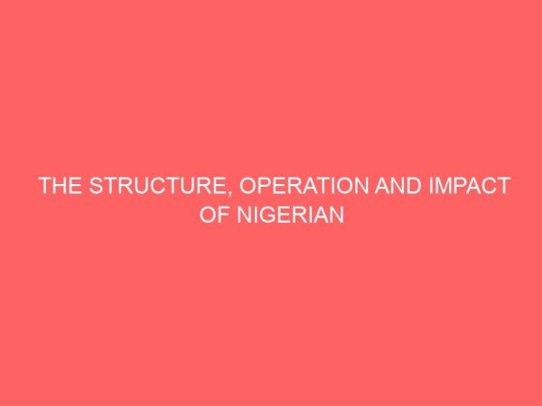 the structure operation and impact of nigerian stock exchange on nigerian economy 2 26591