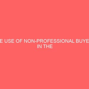 the use of non professional buyers in the procurement of goods and services problems and solution 106706