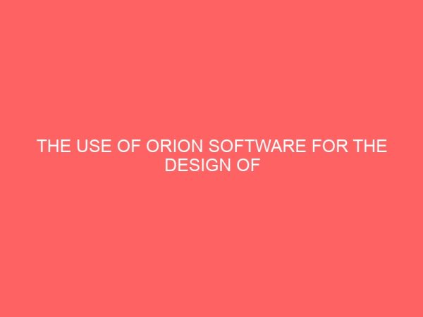the use of orion software for the design of reinforced concrete design 31195