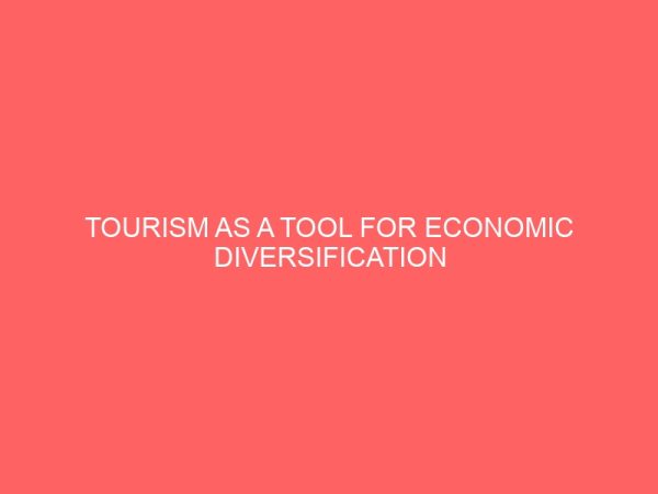 tourism as a tool for economic diversification 2 36643