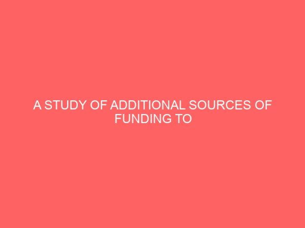 a study of additional sources of funding to public libraries in nigeria 109600