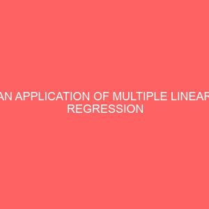 an application of multiple linear regression model in modelling macro economic variables 109066